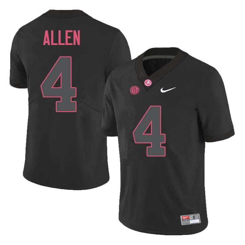 Men #4 Christopher Allen Alabama Crimson Tide College Football Jerseys Sale-Black